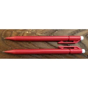 NOS Pentel A45 USA Red Mechanical Pencil 0.5mm Fine Point Eraser Clip